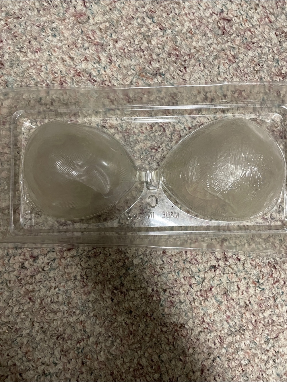 Nu bra Strapless Adhesive clear Silicone Bra -clear with fasten